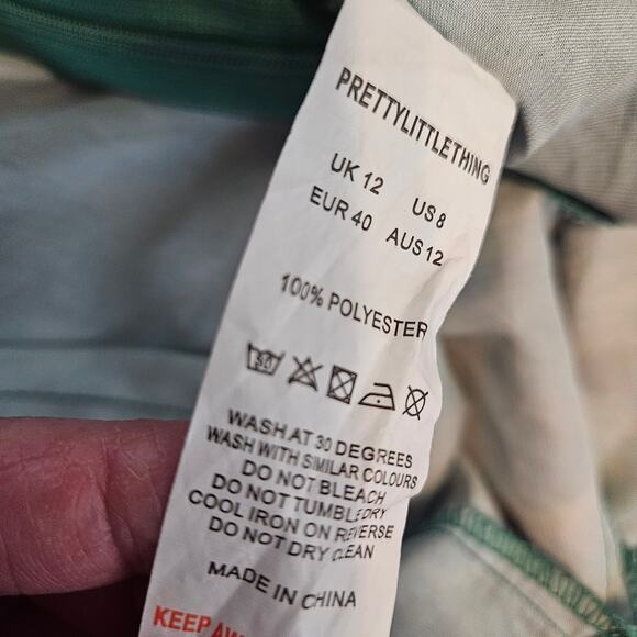 Pretty Little Thing Sexy Satin Strappy Midi Dress Sz 8 - Picture 12 of 14